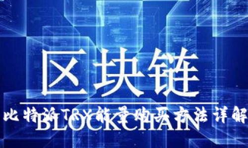 比特派TRX能量购买方法详解
