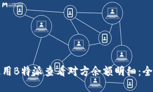 如何使用B特派查看对方余额明细：全面指南
